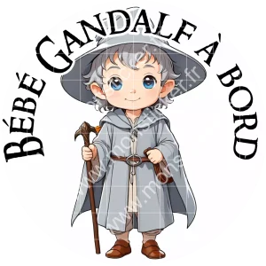 Autocollant Bébé à bord, Gandalf