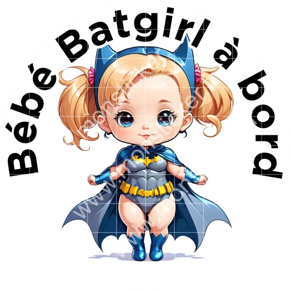 Autocollant Bébé à bord, Batman – Image 2