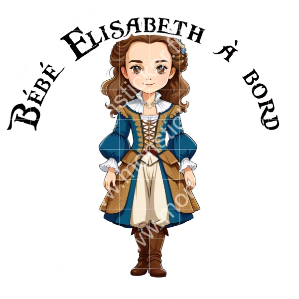 Autocollant Bébé à bord, Will Turner ou Elisabeth Swan – Image 2