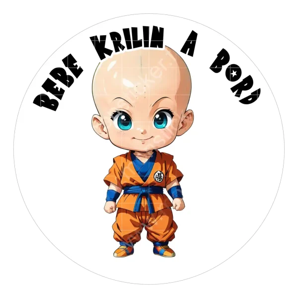 Autocollant Bébé à bord, Krilin