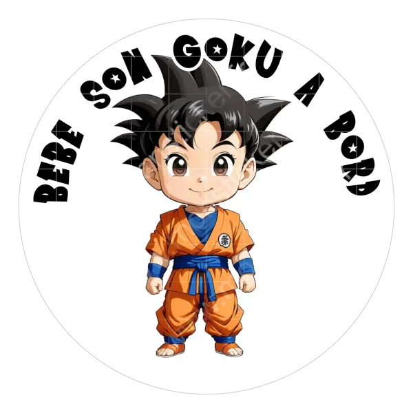 Autocollant Bébé à bord, Son Goku