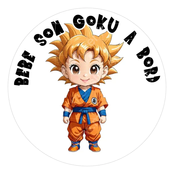 Autocollant Bébé à bord, Son Goku – Image 2