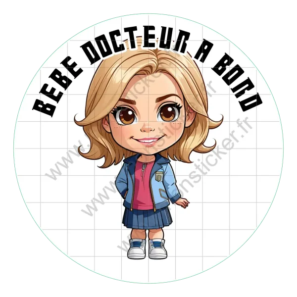 Autocollant Bébé à bord, Rose Tyler